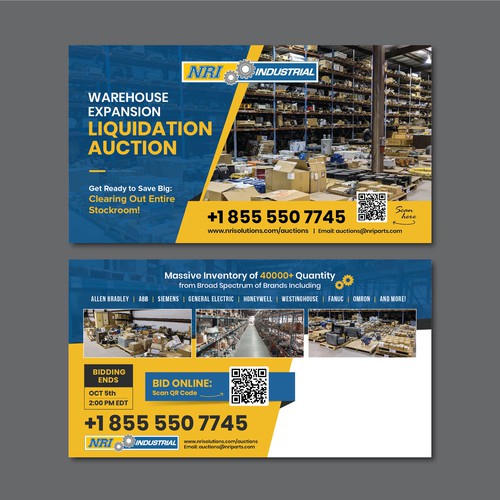 online auction flyer