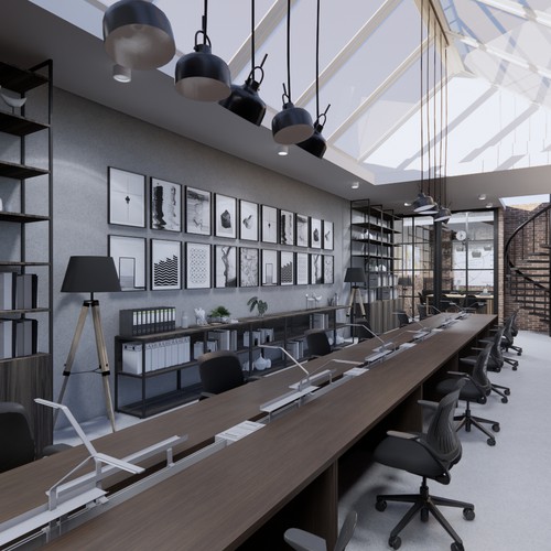 Office design for software development company Design by Muzaena