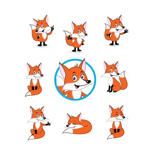 Fox Character Design Contest Design by giorgia.isacchi
