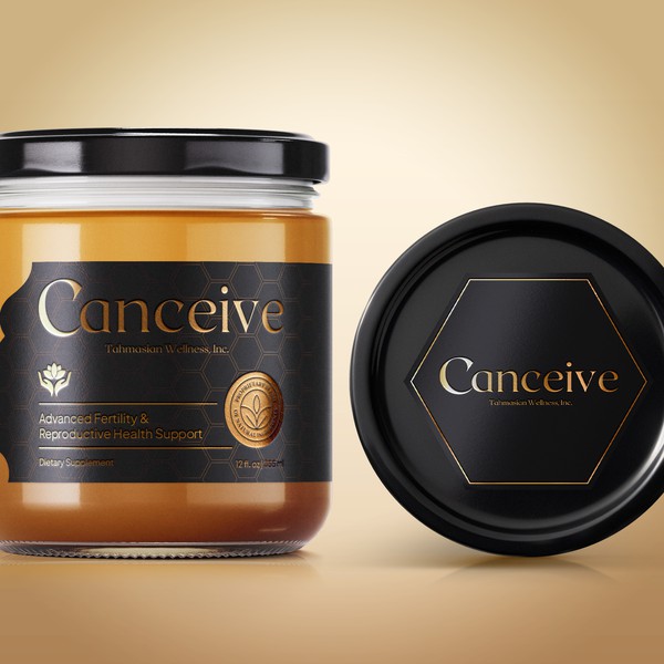 Design by AndreaART titled "Label for Reproductive Health Support Product"