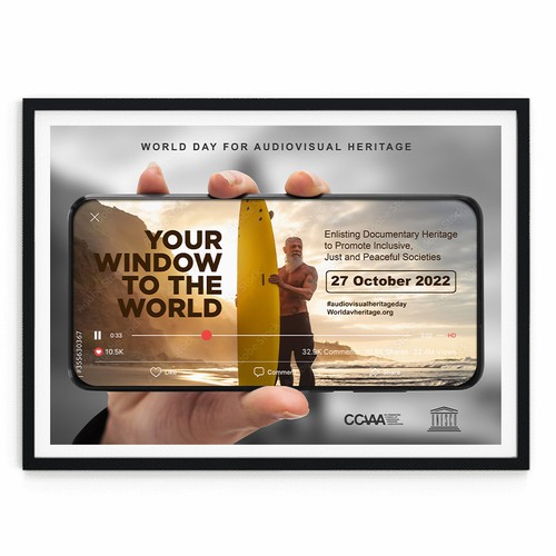 Poster Design for a worldwide audiovisual event Design von vsardju