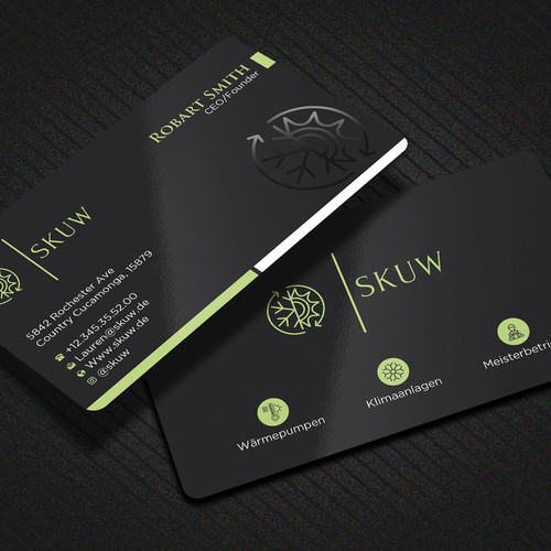 Tarjeta de presentación propuesta en el concurso por Brandmaker artist