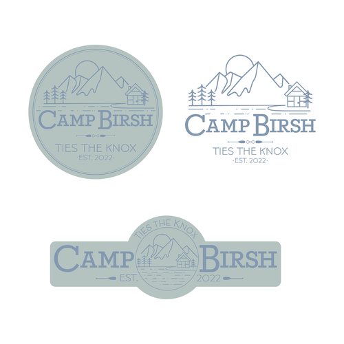 Design Our Camp-Themed Wedding Logo! Design by Sabrina Deixis