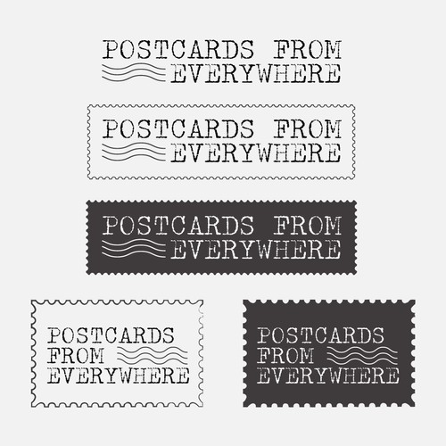 Postcards from Everywhere Logo Design by Taslima Karim