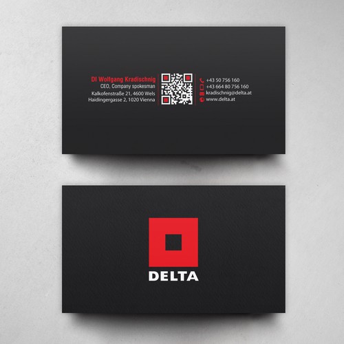 DELTA Business Card Relaunch Design réalisé par chandrayaan.creative