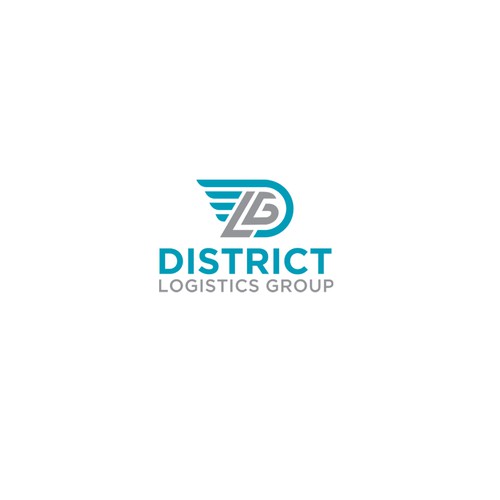 District Logistics Group logo, for automotive transport company Design by byjudesign