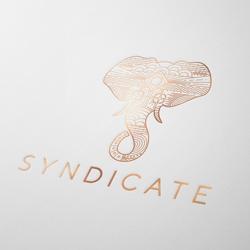 Syndicate Group needs a beautiful elephant logo to represent our brand Design by Michael San Diego CA