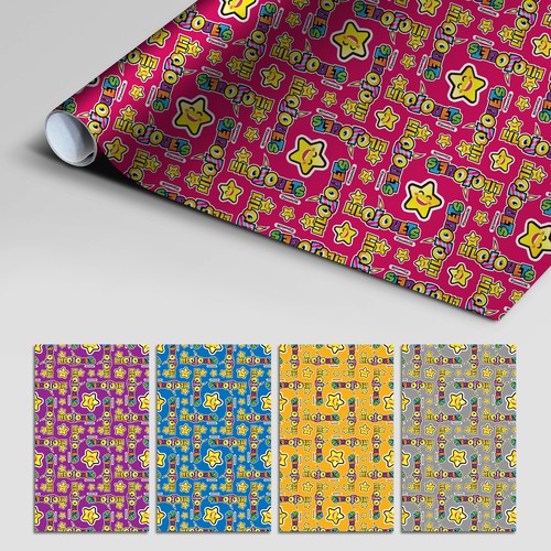 Créer un motif répétitif pour papier emballage cadeau magasin de jouets
