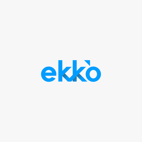 SIMPLE LOGO - ekko Letters then dm after Design by azhari19