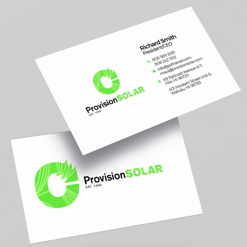 Solar Business Cards Design réalisé par Graphic Guy