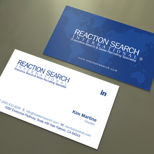 Create a new Business Card design for an Executive Search Company Design réalisé par An'