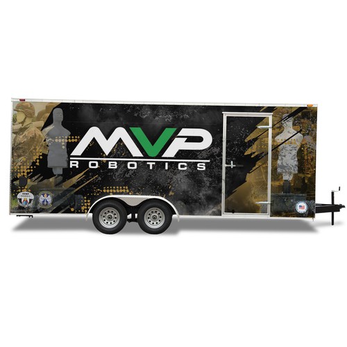 DESIGN A TRAILER WRAP FOR MILITARY ROBOTS - MVP ROBOTICS Design by dnite