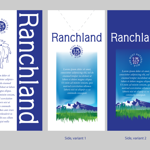 Create the Package for a New Major Milk Brand in China Design by Designus