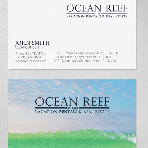 Design a fun, beach-inspired Business Card Design by chandrayaan.creative