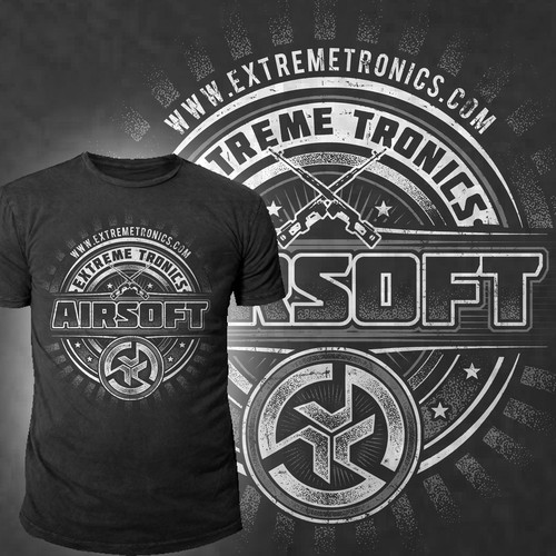 T-SHIRT DESIGN FOR EXTREME TRONICS AIRSOFT (AIRSOFT, TACTICAL GEAR