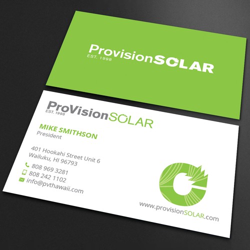 Diseño de Solar Business Cards de Spiritual Brands