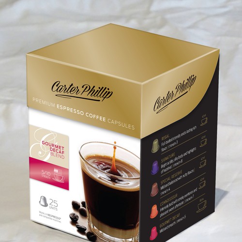 Design di Design an espresso coffee box package. Modern, international, exclusive. di Sonia Maggi