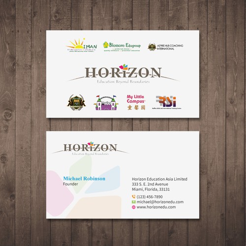 Impactful business card design for an educational platform Design by Tcmenk