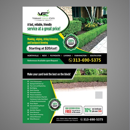 Lawn and Landscape Advertisement Design by Dzhafir