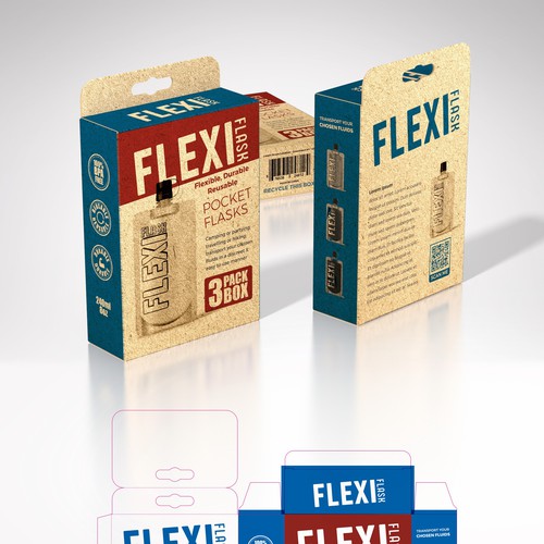 Designs | Flexi Flask 3 Pack Design to be hung near check out in Liquor ...