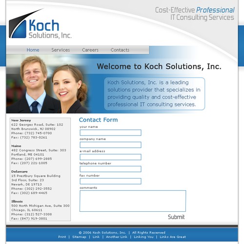 $500.00 Website template (Design only) Design by tammyhart