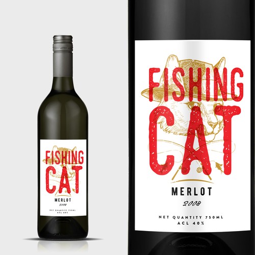 Design a modern wine label for a small new independent brand in India's emerging market (our wine bottled in Italy) Design by mata_hati