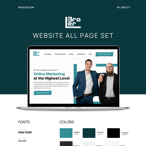 Web page design contest entry by Obizzy