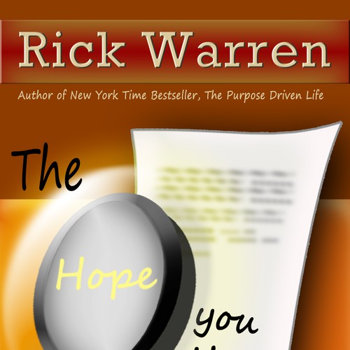 Design Rick Warren's New Book Cover Design réalisé par 2Power