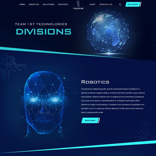 Technology Solutions Provider Website Design Framework Design by Adventix