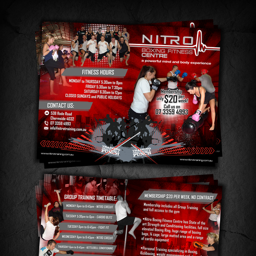 Nitro boxing fitness centre needs a new brochure design, Brochure contest