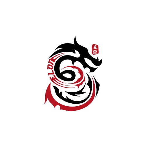 chinese dragon logo design