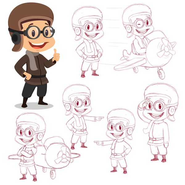Character Concept and Sketch Drawings