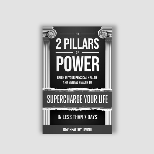 2 Pillars of Power book cover design to grab attention Design by Alem Duran