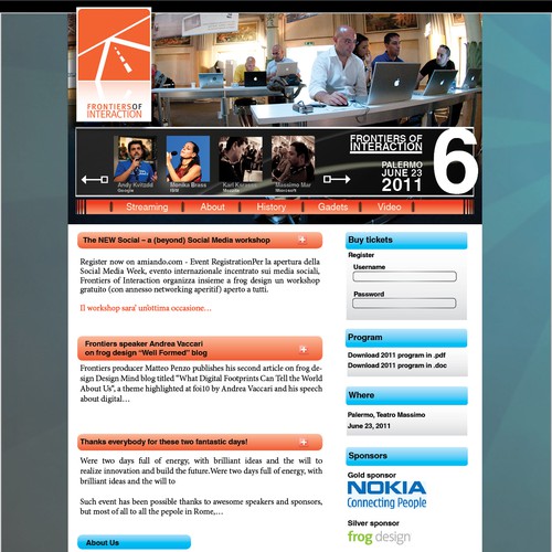 Powerful Technology Conference Website Design by IvanVB