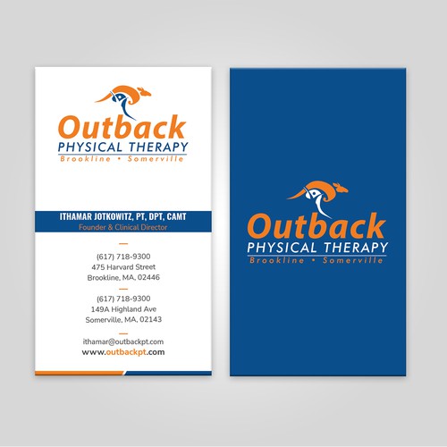 Business card for 2 clinic physical therapy office Design by ™SF_Design™