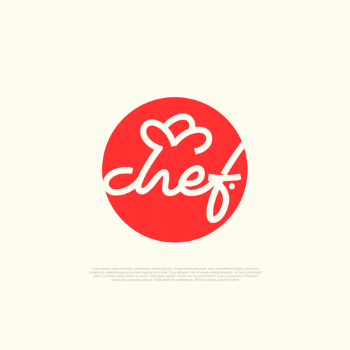 "CHEF": Food & Cooking Social Media Logo Design by MstrAdl™