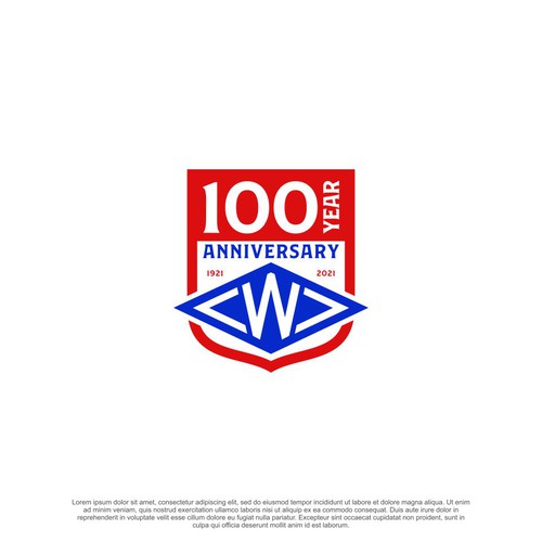 Centennial Anniversary Logo Design by ernamanis