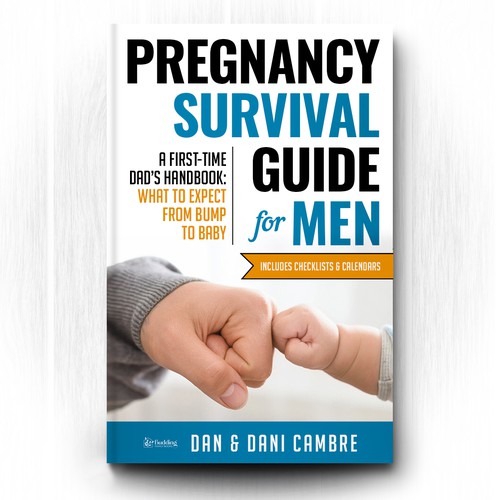 Bold yet Calming cover for a Pregnancy Guide for Men book Design by radeXP