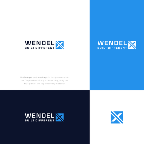 Luxury Logo Design for Wendel X — A Premium Construction Brand Built Different Design by de rasio