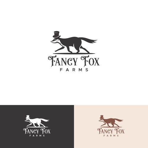 The fancy fox who runs around our farm wants to be our new logo! Diseño de MisterR