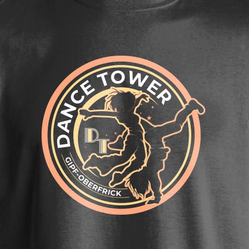 T-shirt Design - Dance Tower Design by mozaikworld