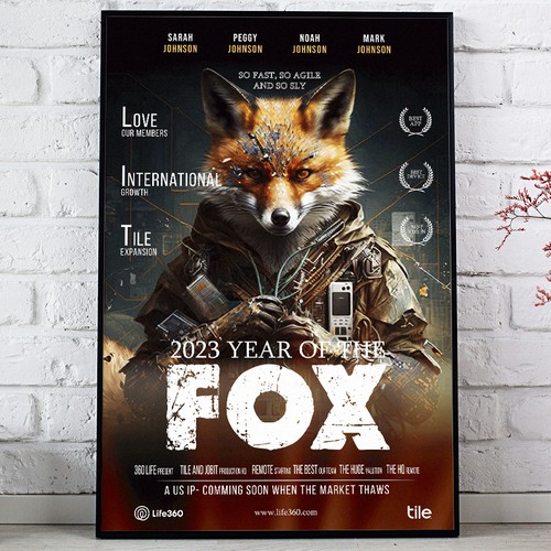 Life360 2023 Year of the Fox Poster Design by Sketch Media™