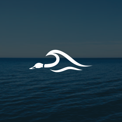 Diseño de Coastal lifestyle brand featuring a mallard duck and wave, appeal to outdoor enthusiasts and surfers de muuter