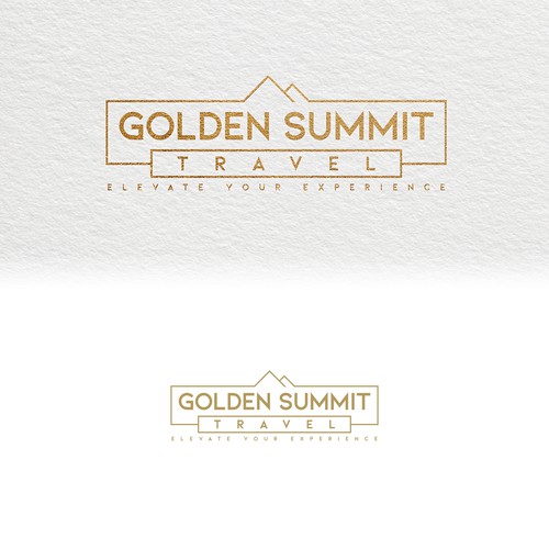 Wordmark logo for travel company looking to elevate (summit) travel experiences Design by Joca Prado
