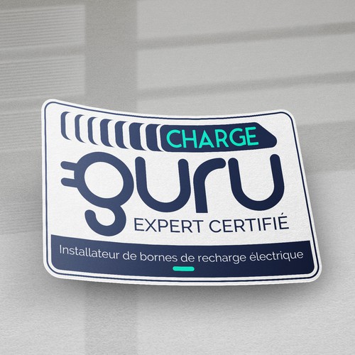 Create the sticker for the vans of our EV charging station installer Design by _roe