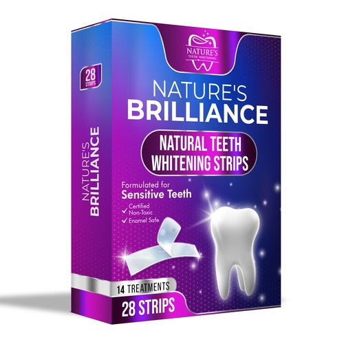 Natural Design Needed for Nature's Brilliance Whitening Strips Design by UnderTheSea™