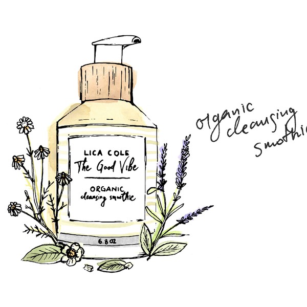 Hand drawn banner for cosmetics company