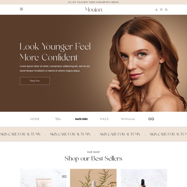 Design by Design Castle✨✨ titled "Website Design for a Beauty Brand"