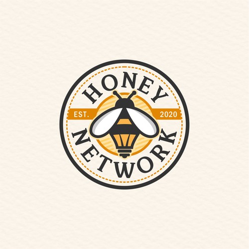 Design a modern vintage logo for the world's first smart honey Design by >Victory<