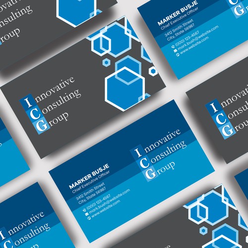ICG Business Cards Design by Shila Rani Das